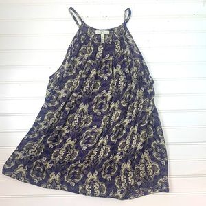 Joie purple silk butterfly camisole EUC XS